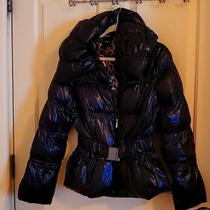 Shiny belted Express jacket